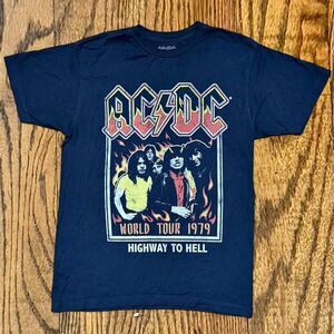AC/DC Highway to Hell World Tour 1979 Concert Band T Shirt